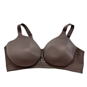 VANITY FAIR Beauty Back Full Figure Wireless Smoothing Bra Dark Beige 42D #71380